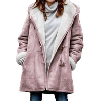 Funki Buys | Jacket | Women's Thick Fleece Hooded Long Coat