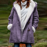 Funki Buys | Jacket | Women's Thick Fleece Hooded Long Coat