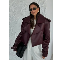 Funki Buys | Jackets | Women's Extra Long Faux Leather Coat