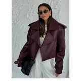 Funki Buys | Jackets | Women's Extra Long Faux Leather Coat