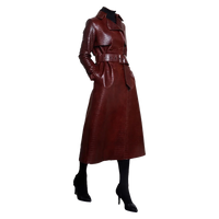Funki Buys | Jackets | Women's Aligator Print Faux Leather Coat