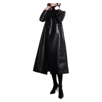 Funki Buys | Jackets | Women's Aligator Print Faux Leather Coat