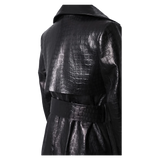 Funki Buys | Jackets | Women's Aligator Print Faux Leather Coat