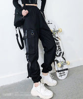 Funki Buys | Pants | Women's Harajuku Cargo Pants | Punk Streetwear