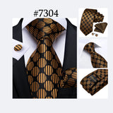 Funki Buys | Neckties | Men's 3Pcs Paisley Wedding Tie Sets