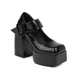 Funki Buys | Shoes | Women's Stone Pattern High-Heel Platform