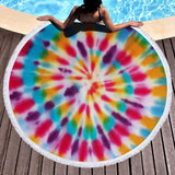 Funki Buys | Beach Towels | Round Beach Towel | Abstract Pattern Mat