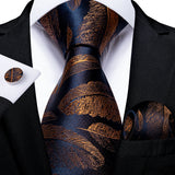 Funki Buys | Neckties | Men's 3Pcs Paisley Wedding Tie Sets