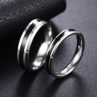 Funki Buys | Rings | Men's Women's Stainless Steel Black Couples Rings