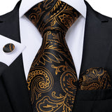 Funki Buys | Neckties | Men's 3Pcs Paisley Wedding Tie Sets
