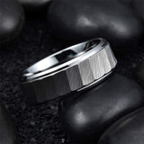 Funki Buys | Rings | Men's Women's Classic 8mm Brushed Tungsten Rings
