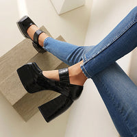 Funki Buys | Shoes | Women's Stone Pattern High-Heel Platform