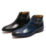 Funki Buys | Boots | Men's Genuine Leather Formal Dress Boots | Ankle