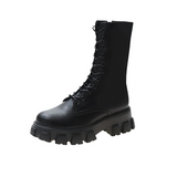 Funki Buys | Boots | Women's Lace-up Chunky Combat Boots