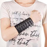 Funki Buys | Bracelets | Unisex Punk Buckle Strap Wristband | Wide