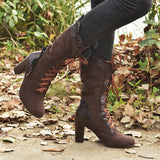 Funki Buys | Boots | Women's Steampunk Lace Top Granny Boot