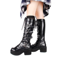 Funki Buys | Boots | Women's Japanese Harajuku Thick Platform Boots