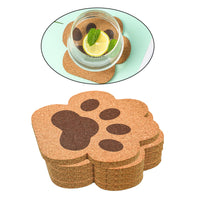 Funki Buys | Coasters | Cute Cat Paw Coasters | 5 Pcs Cork Mat Set
