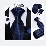 Funki Buys | Neckties | Men's 3Pcs Paisley Wedding Tie Sets