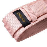 Funki Buys | Neckties | Men's 3 Pcs Silk Pink Wedding Tie Set