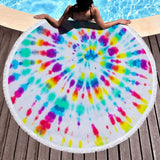 Funki Buys | Beach Towels | Round Beach Towel | Abstract Pattern Mat