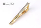 Funki Buys | Necktie Clips | Men's Classic Formal Golden Tie Clips