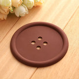 Funki Buys | Coasters | Cute Silicone Button Shaped Coasters | 5 Pcs Set