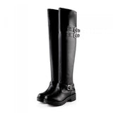 Funki Buys | Boots | Women's Winter Over Knee Thick Heel Boots