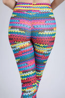 Funki Buys | Activewear | Pants | Women's Knit Print Leggings | Yoga