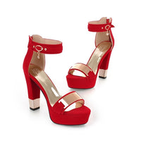 Funki Buys | Shoes | Women's Chunky High Heel Summer Sandals | Block Heel