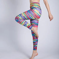 Funki Buys | Activewear | Pants | Women's Knit Print Leggings | Yoga
