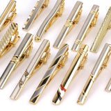 Funki Buys | Necktie Clips | Men's Classic Formal Golden Tie Clips