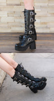 Funki Buys | Boots | Women's Gothic Punk Harajuku Platform Chunky Boot