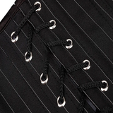 Funki Buys | Lingerie | Women's Black Striped Overbust Corset | Work