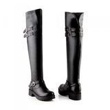 Funki Buys | Boots | Women's Winter Over Knee Thick Heel Boots