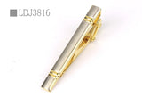 Funki Buys | Necktie Clips | Men's Classic Formal Golden Tie Clips