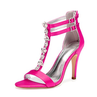 Funki Buys | Shoes | Women's Strappy Satin Wedding Sandals | Stilettos
