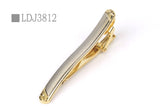 Funki Buys | Necktie Clips | Men's Classic Formal Golden Tie Clips