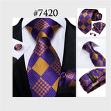 Funki Buys | Neckties | Men's 3Pcs Paisley Wedding Tie Sets