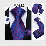 Funki Buys | Neckties | Men's 3Pcs Paisley Wedding Tie Sets