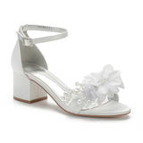 Funki Buys | Shoes | Women's Pretty Flower and Pearl Wedding Sandals