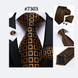 Funki Buys | Neckties | Men's 3Pcs Paisley Wedding Tie Sets