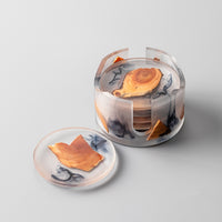 Funki Buys | Coasters | Pine Resin Mug Coasters Non-Slip | 6 Pcs Set