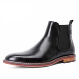Funki Buys | Boots | Men's Genuine Leather Chelsea Luxury Boots
