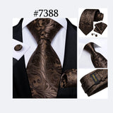 Funki Buys | Neckties | Men's 3Pcs Paisley Wedding Tie Sets