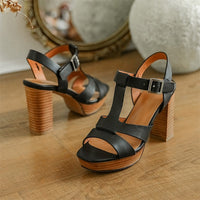 Funki Buys | Shoes | Women's Genuine Leather Chunky Platform Sandals