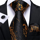 Funki Buys | Neckties | Men's 3Pcs Paisley Wedding Tie Sets