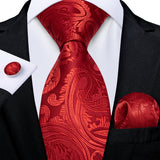 Funki Buys | Neckties | Men's 3Pcs Paisley Wedding Tie Sets