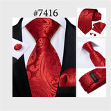 Funki Buys | Neckties | Men's 3Pcs Paisley Wedding Tie Sets