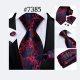 Funki Buys | Neckties | Men's 3Pcs Paisley Wedding Tie Sets